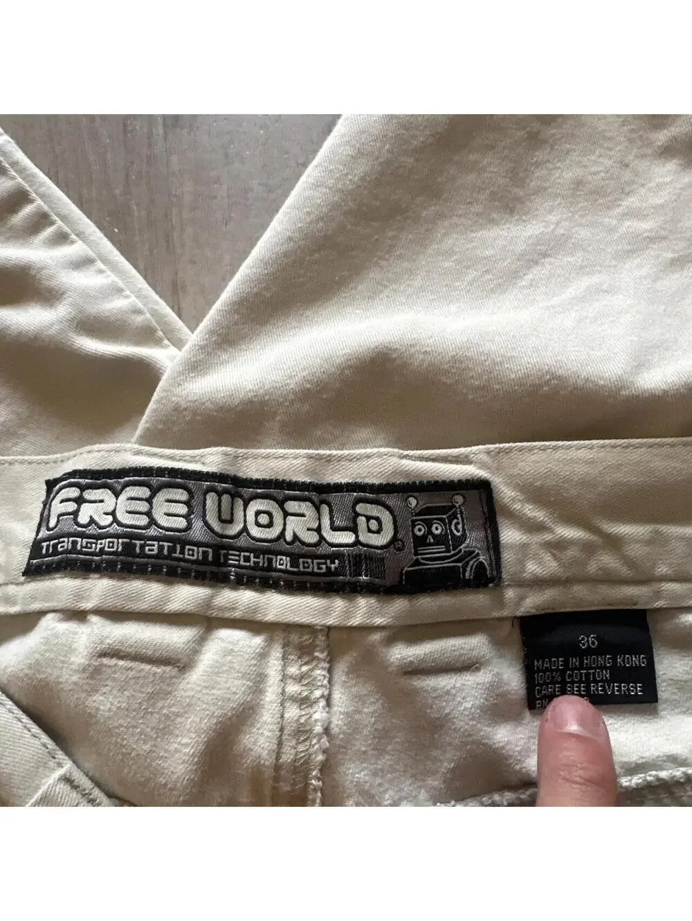Men's Cream and Tan Shorts